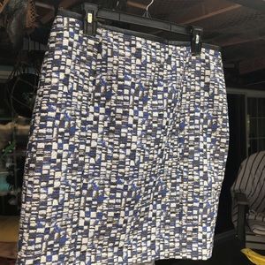 Designer:  BOSS patterned skirt